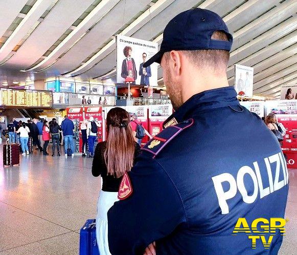 Polizia stazioni sicure controlli a Roma Termini
