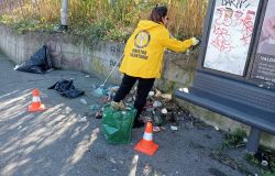 Poma pulizia volontari via Maglianelli