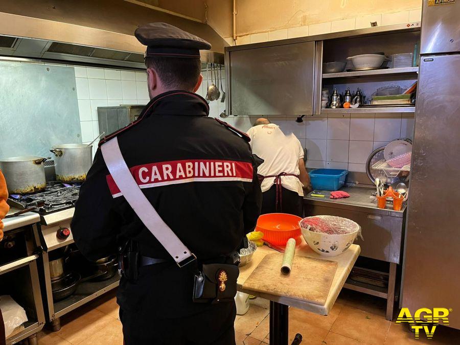 Carabinieri sanzioni negli esercizi