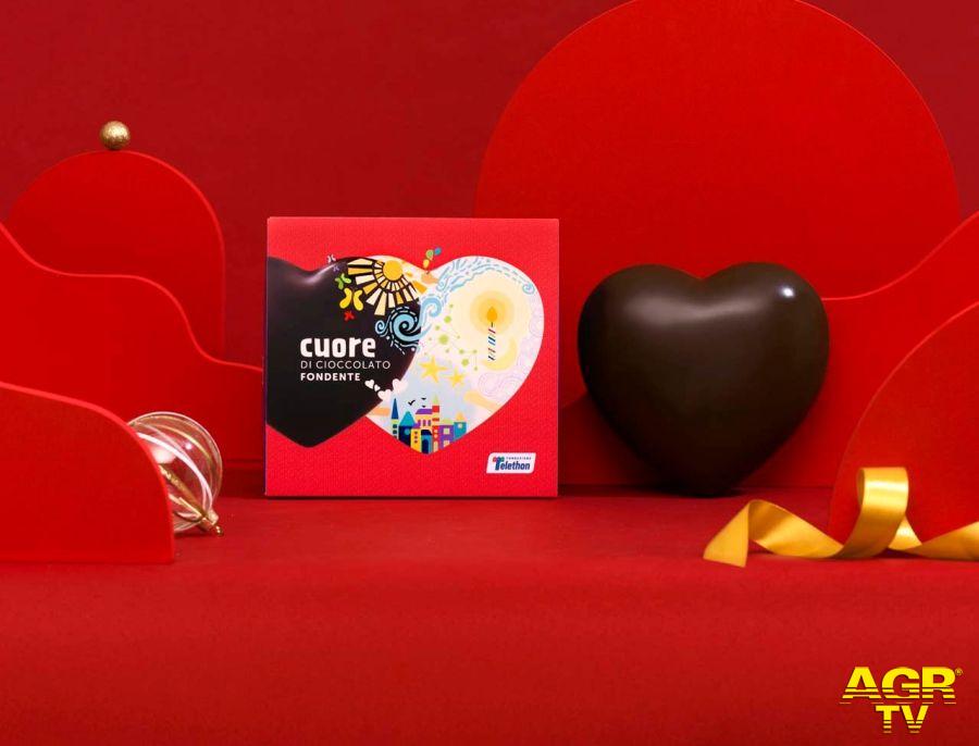 cuore di cioccolato Telethon (foto da sito ufficiale Telethon)