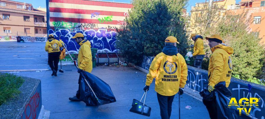 Roma i Ministri Volontari al lavoro a Battistini