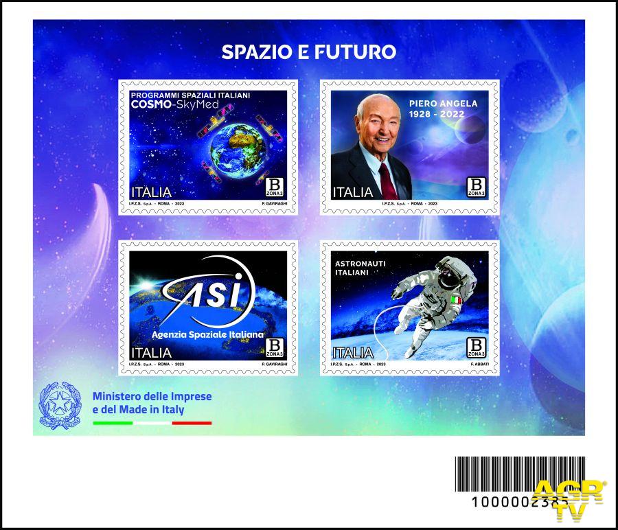 Poste italiane foglietto con 4 francobolli
