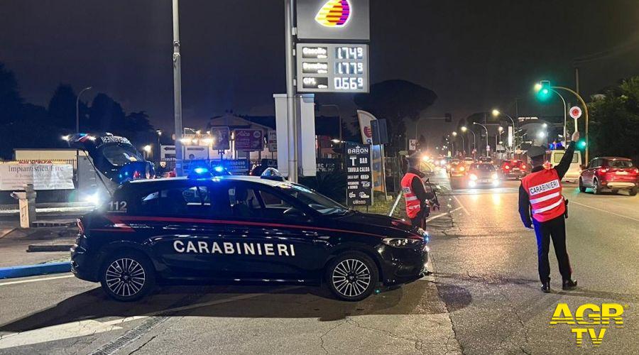 Carabinieri Castelgandolfo controlli stradali e posti di blocco