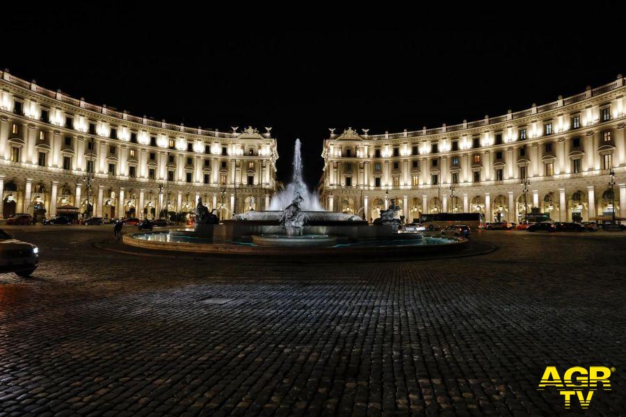 illuminazione piazza Repubblica