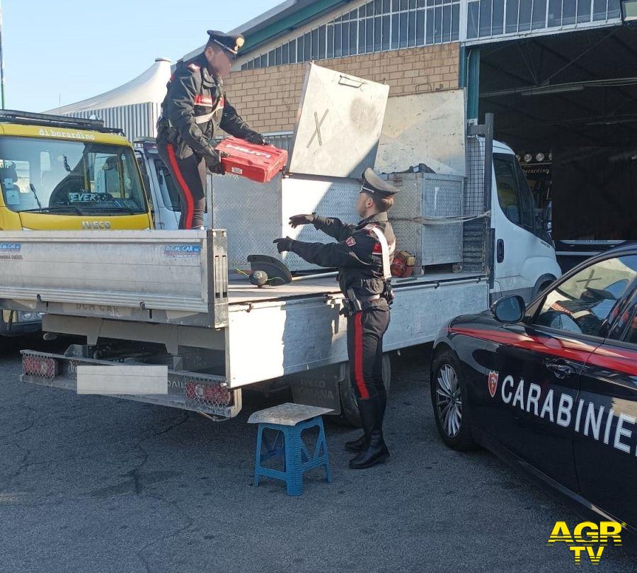 Carabinieri il furgone rubato a Guidonia e restituito alla ditta