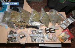 Polizia droga sequestrata Santa Lucia