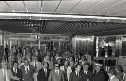 Fiumicino aeroporto inaugurazione terza pista 1974 ph credit Aeroporti di Roma
