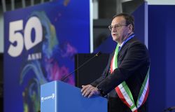 Fiumicino aeroporto 50 anni il sindaco Mario Baccini ph credit Aeroporti di Roma