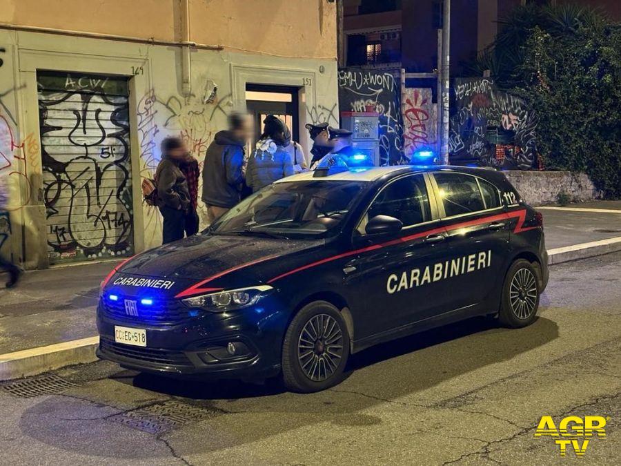 Carabinieri servizio nel quartiere Pigneto 6 denunce