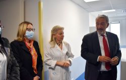 Ospedale San Giovanni, il presidente della Regione Lazio Rocca inaugura nuovi reparti ed attrezzature