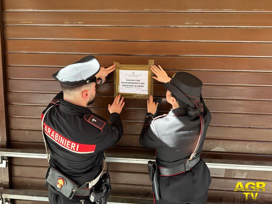 Carabinieeri esecuzione sospensiione licenza per sette giorni