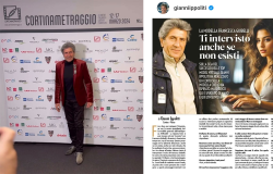 Gianni Ippoliti al Festival del Cortinametraggio e l'intervista immaginaria a Francesca Giubelli