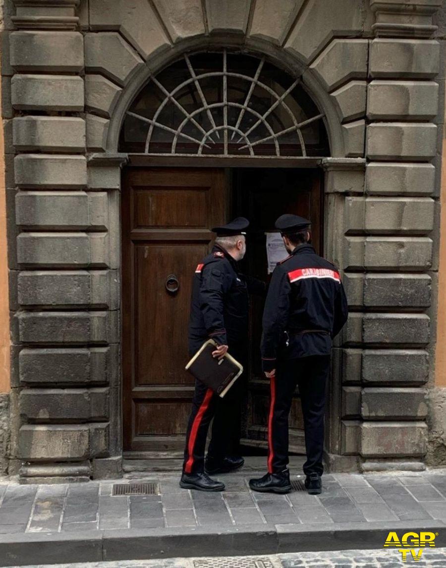 Carabinieeri controlli a Bracciano notifica chiusura casa cura per anziani