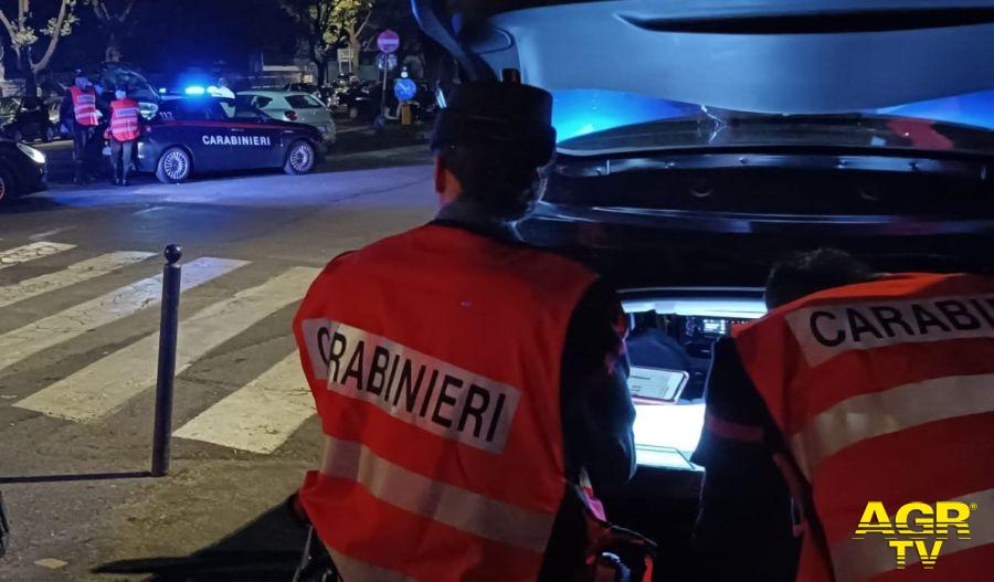 Carabinieri controlli stradale a Guidonia
