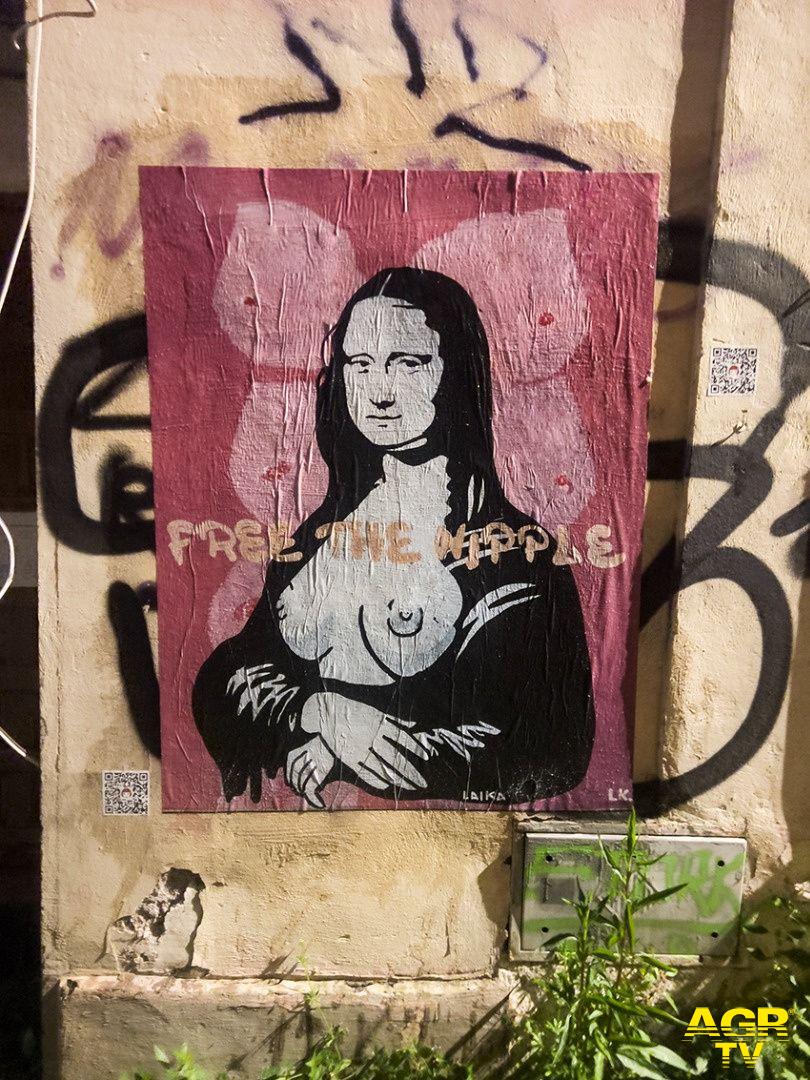 Free nipple day la nuova opra della street artist Laika