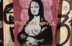 Roma, Free the Nipple Day la nuova opera della street artist Laika