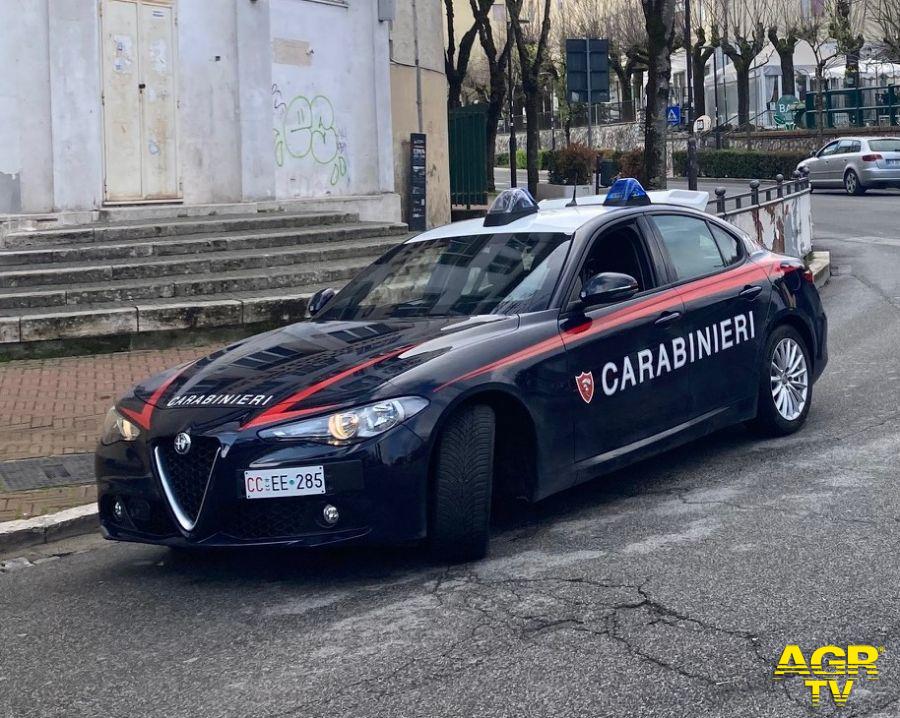 Carabinieri i militari intervenuti a Tivoli