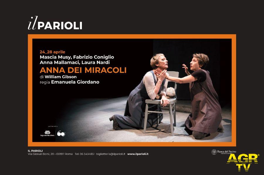 Anna dei Miracoli locandina evento al teatro Parioli