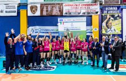 Le squadre vincitrici del torneo femminile ph credit Morris Paganotti/Fipav Lazio