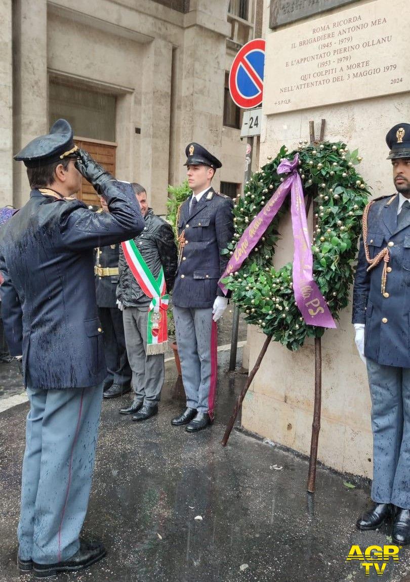 cerimonia in ricordo del Maresciallo PS Antonio Mea e dell'Appuntato PS Pierino Ollanu,