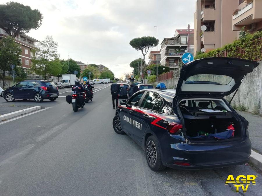 Carabinieri controlli Roma-Eur e Magliana