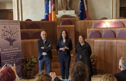 Incontro in Campidoglio per fibriomialgia Svetlana Celli e Dario Nanni consegnano il riconoscimento