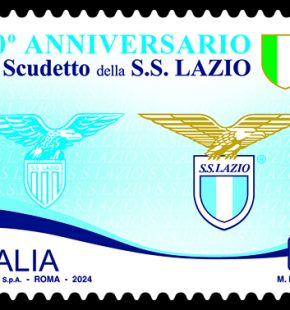 Filatelia, emesso un francobollo dedicato al primo scudetto della Lazio, nel 50° anniversario