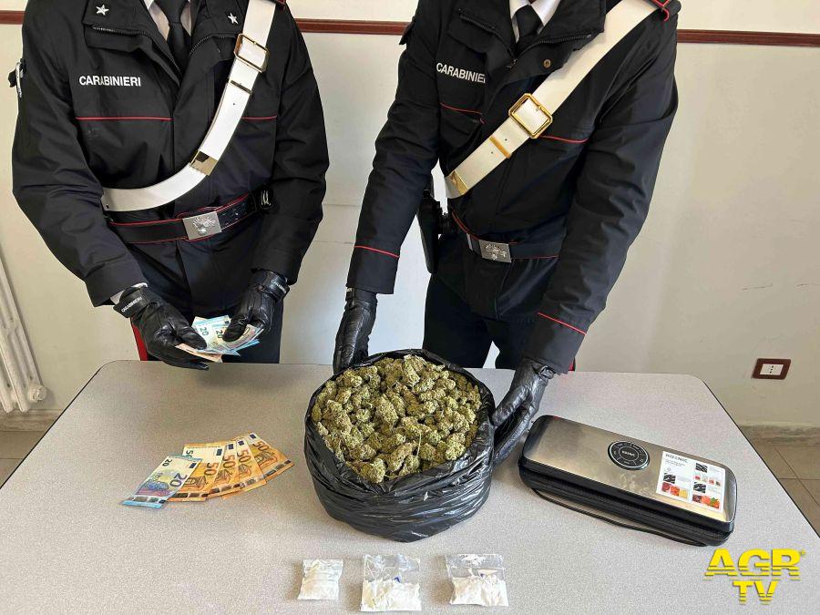 Carabinieri la droga sequestrata sulla Cassia