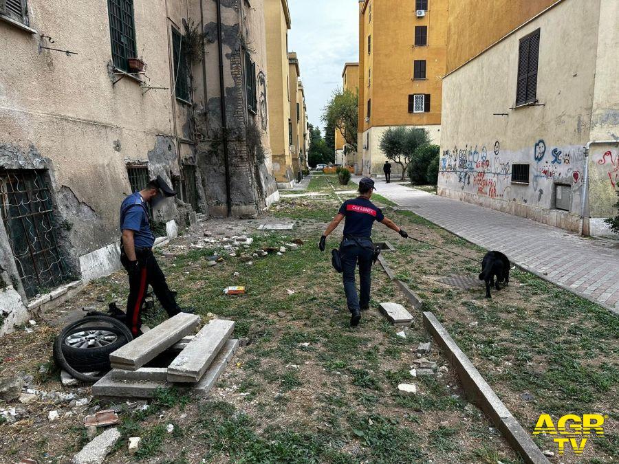 Carabinieri controlli al Quarticciolo