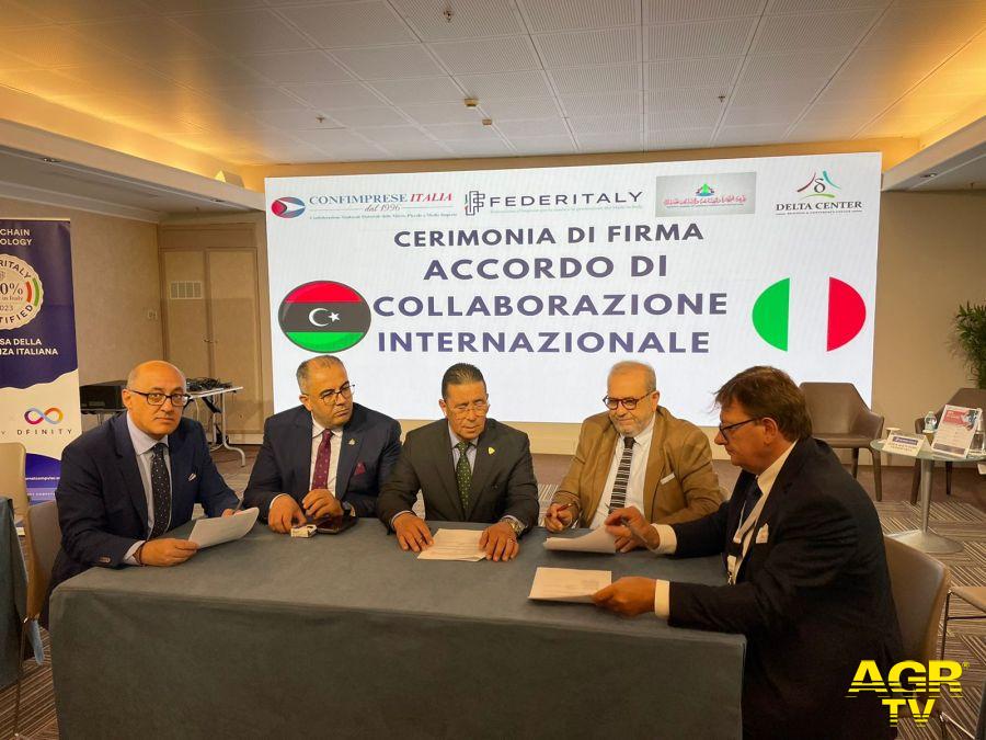 Federitaly, la firma di un protocollo d’intesa tra la Camera di Commercio di Misurata in Libia