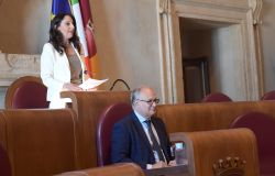 Campidoglio ricordo di Giacomo Matteotti  foto Di Majo la presidente Svetlana Celli ed il sindaco Gualtieri