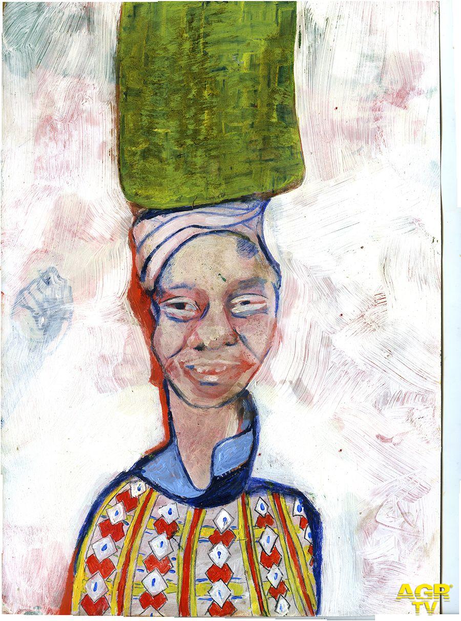 Il Cesto di Andrea Barzini dipinto mostra Camerun