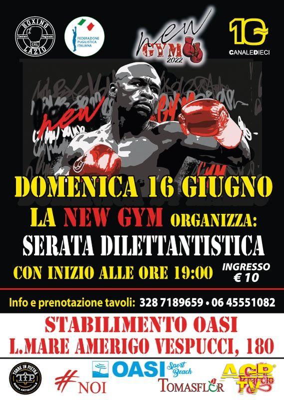 Boxe serata dilettantistica stabilimento Oasi locandina