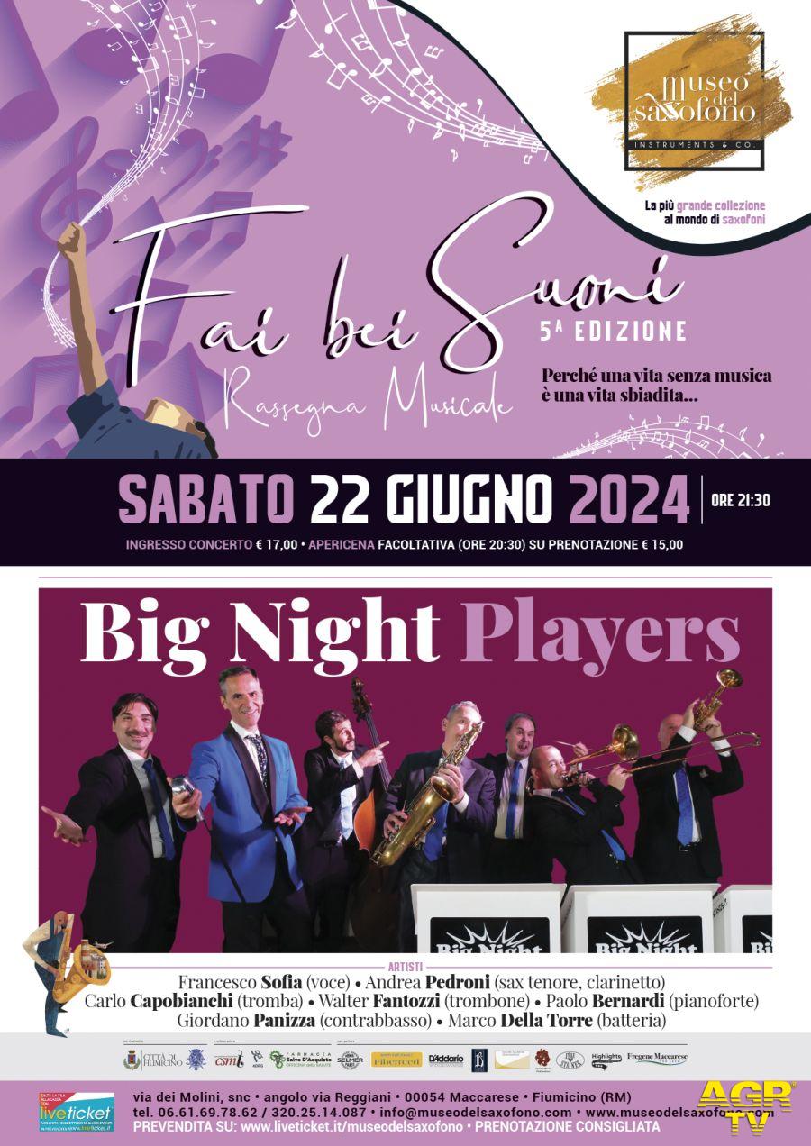 Big Night Players serata museo sassofono 22 giugno