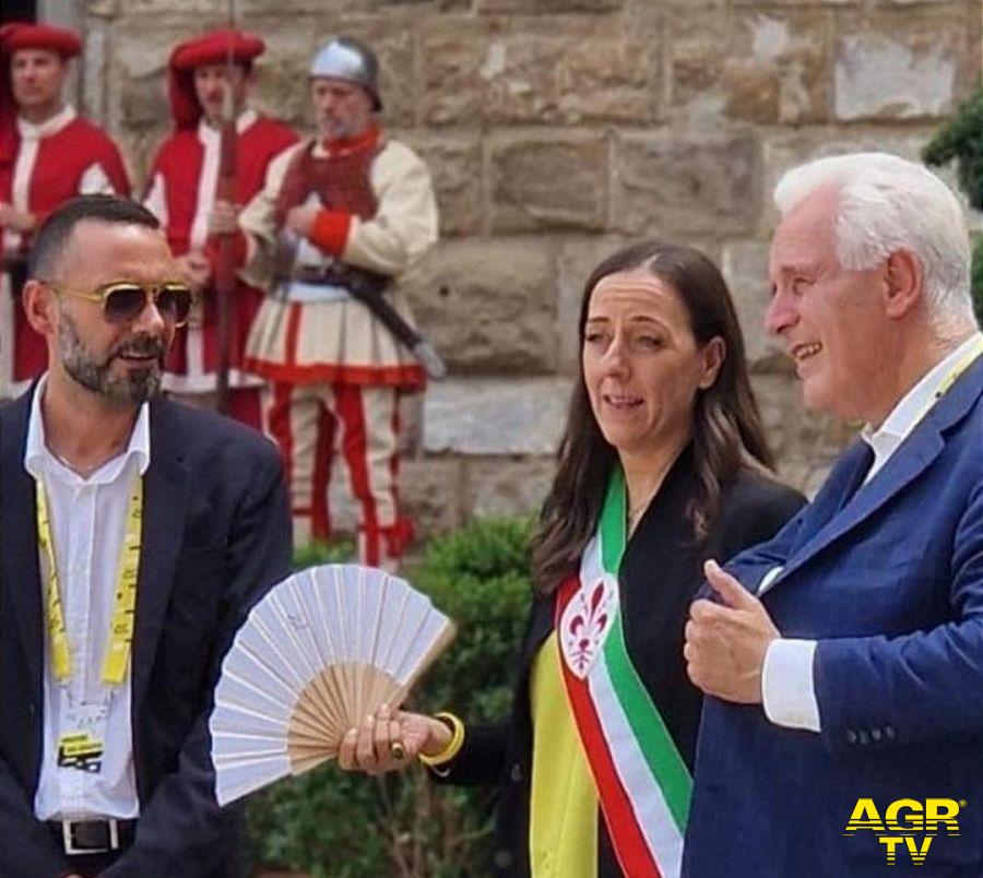 Eugenio Giani Presidente Regione Toscana con Sara Funaro Sindaca di Firenze