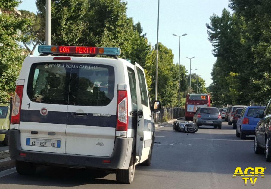 incidente stradale Via del Trullo