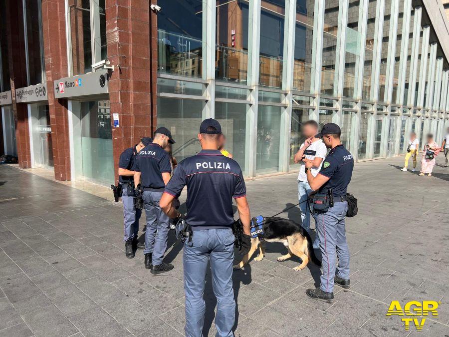 Polizia controlli area Termini