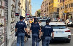 Polizia controlli area Termini