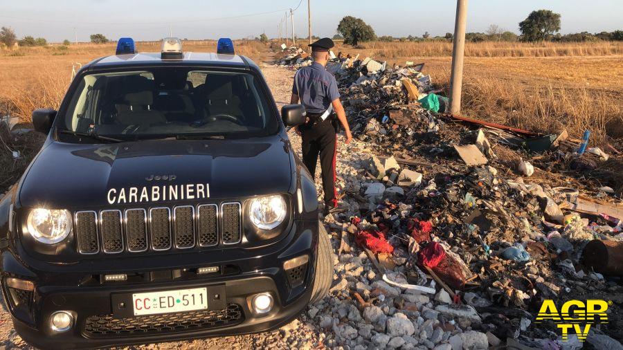 Carabinieri Tor San Lorenzo l'area dove venivano scaricati i rifiuti