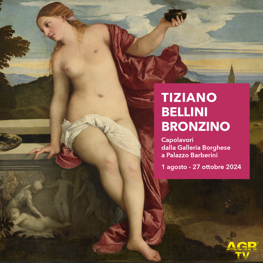 Tiziano; Bellini, Bronziono capolavori della Galleria Borghese a palazzo Barberini locandina mostra