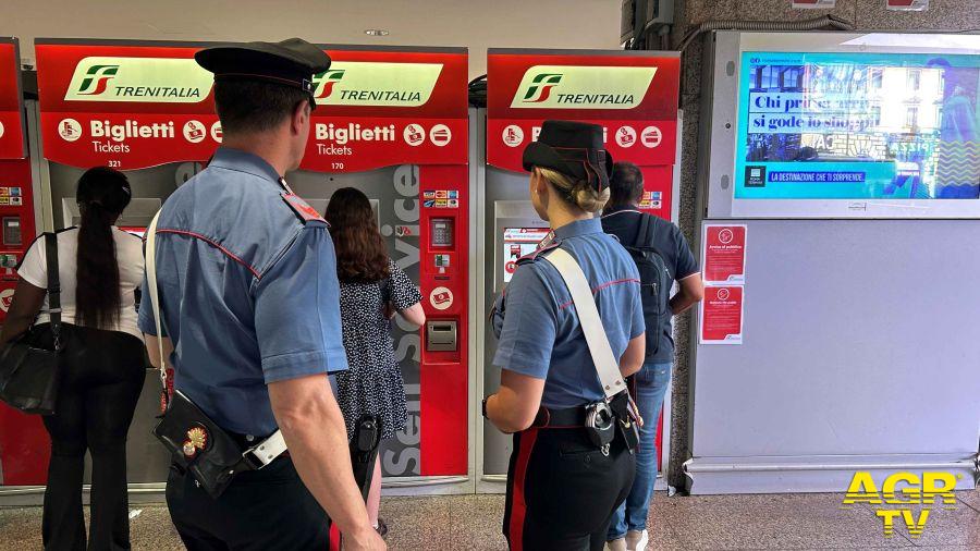 Carabinieri controlli antiborseggio