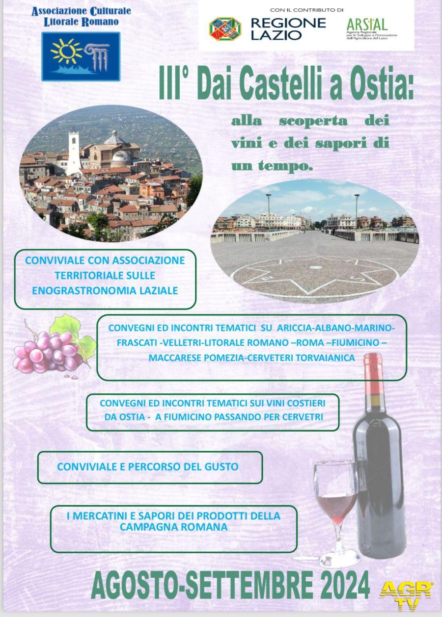 Dai Castelli ad Ostia alla scoperta dei vini e dei sapori di un tempo