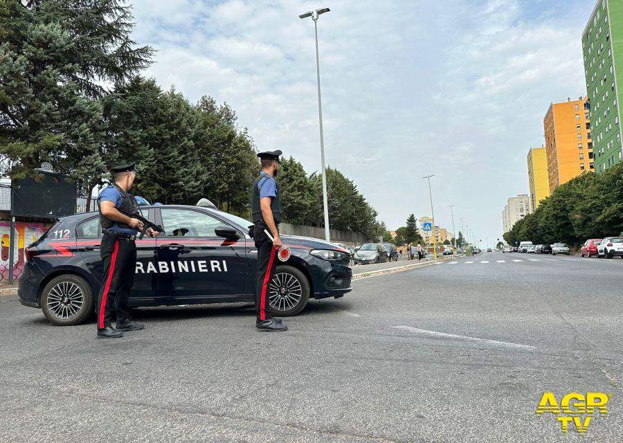 Carabinieri controlli a Tor Bella Monaca