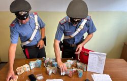 Carabinieri il denaro contante posto sotto sequestro