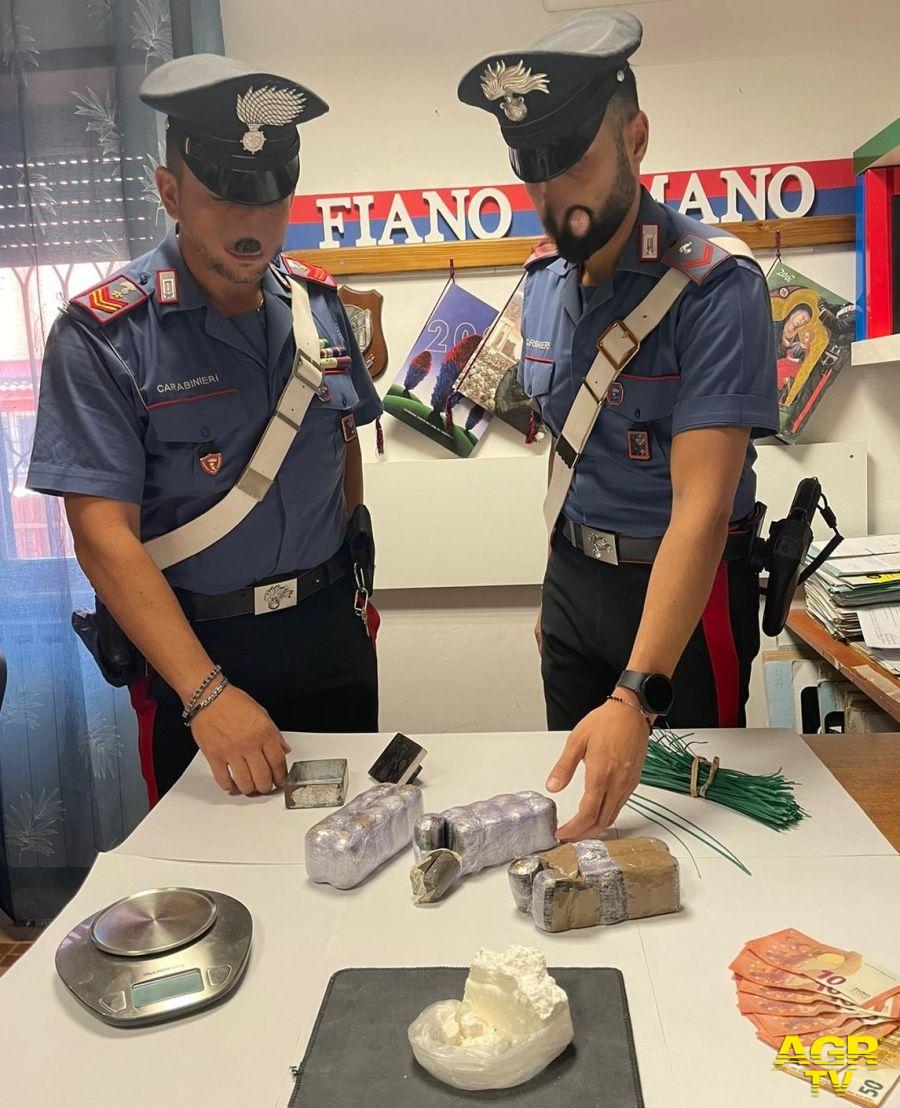 Carabinieri Monterotondo la droga sequestrata a Capena