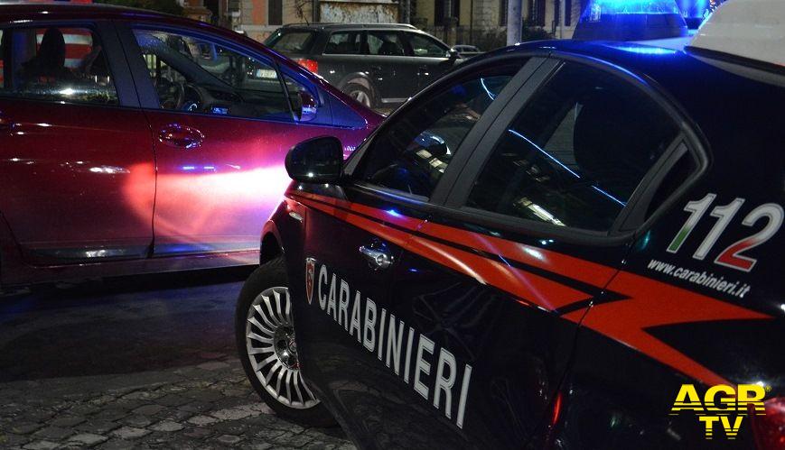 Carabinieri l'equipaggio intervenuto