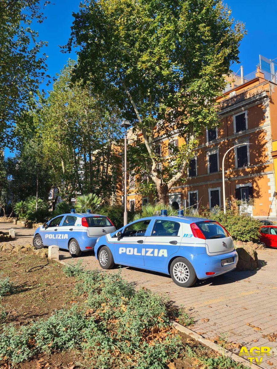 Polizia serevizi antidegrado quartiere Pigneto