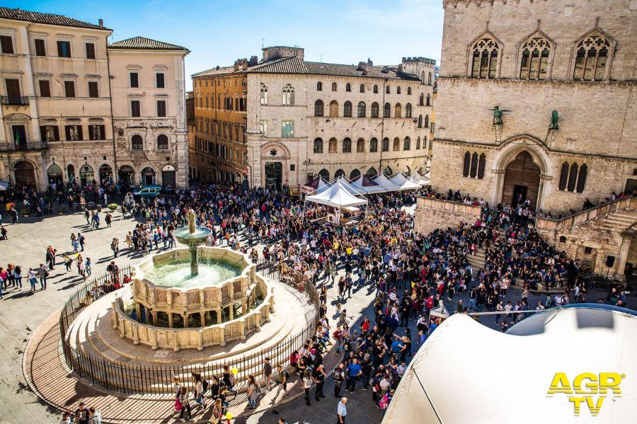 Eurochocolate piazza IV Novembre Perugia foto comunicato stampa