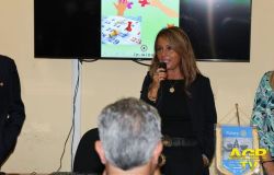 Monica Picca alla presentazione della Relazione Programmatica del Rotary Club Fiumicino Portus Augusti