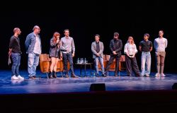 Inaugurazione stagione Nuovo Teatro Orione - ph. madoproductionroma_Cast Forza Venite Gente